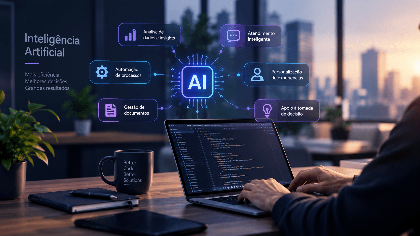 Imagem destacada do artigo Inteligência Artificial nas empresas