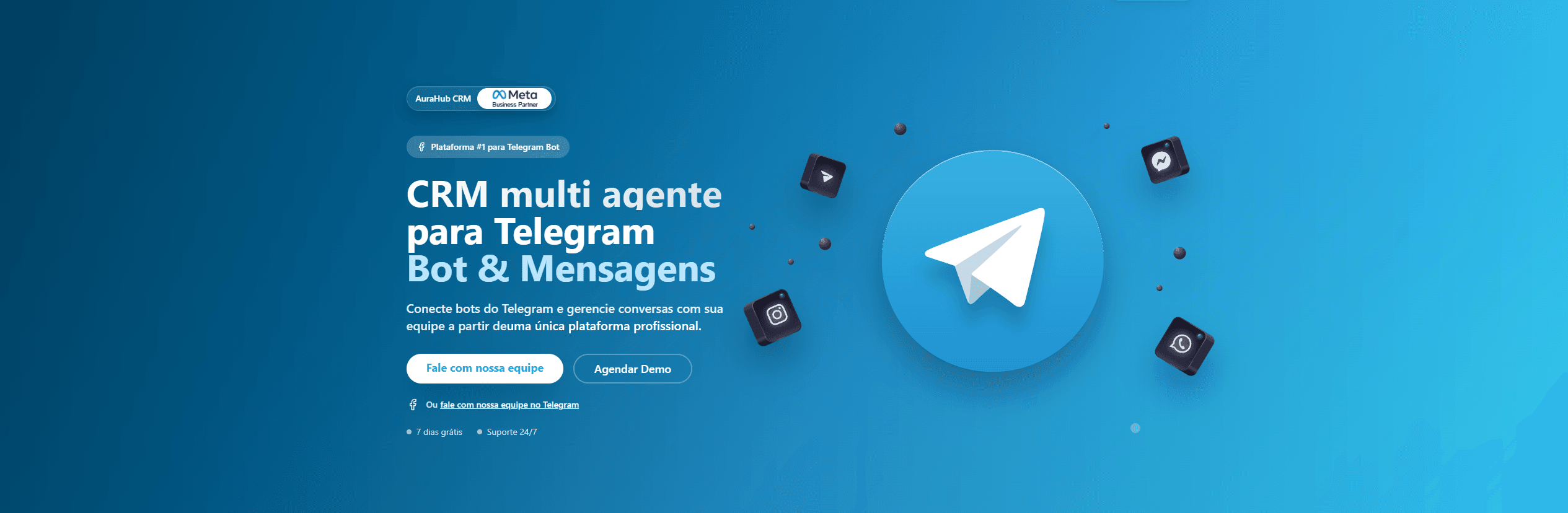 Redes sociais Telegram